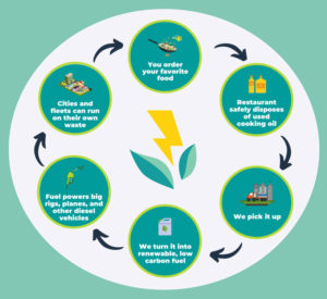 The fryer-to-fuels cycle